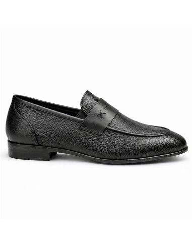 Mocasín de piel con antifaz color negro