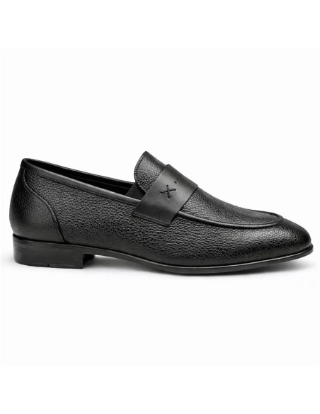 Mocassin de peau le noir ELVORO-NEGRO