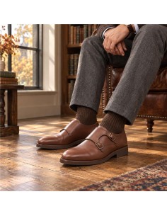 Light Brown leather monkstrap