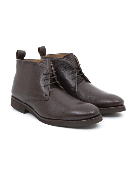 Brown leather boot