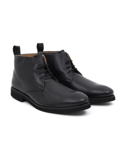 Black leather boot 2
