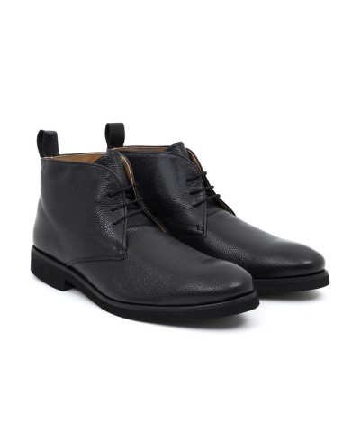 Black leather boot