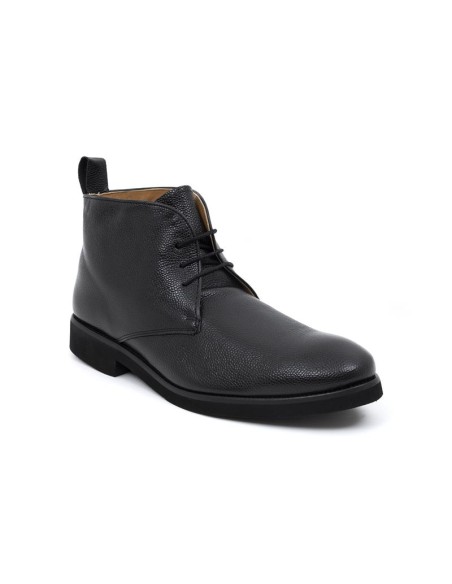 Black leather boot