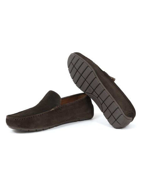 Mocassin suède marron ILATE-BROWN
