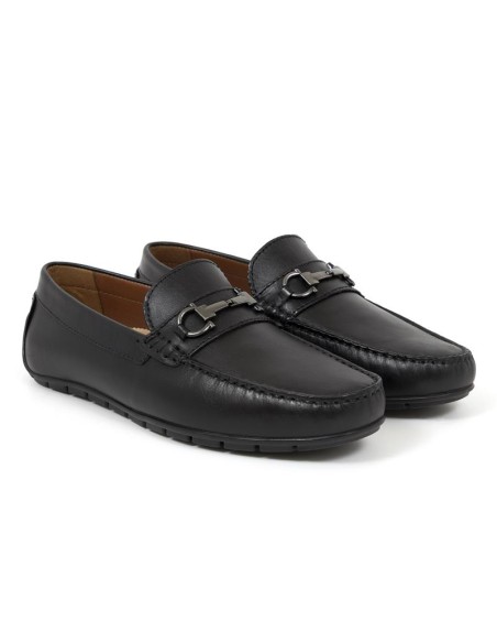 Mocassin de peau le noir ITAMA-BLACK
