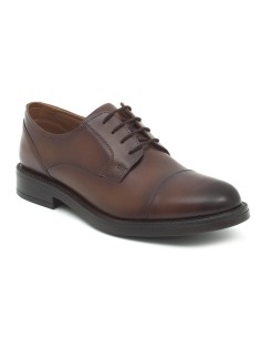 Brown leather derby 2