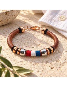 Light Brown of leather Bracelet