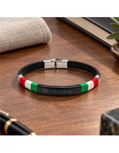 Bracelet en caoutchouc le noir JWM-BRMHIT-BLACK