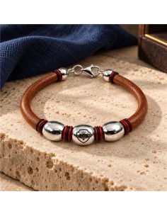 Brown of leather Bracelet