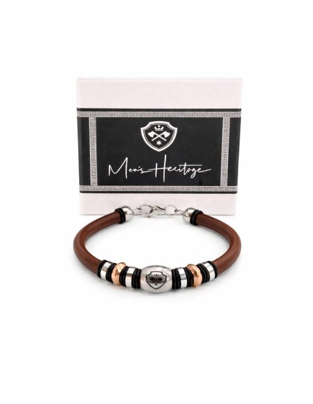 Bracelet en cuir marron JWM-BRUNE3-BROWN