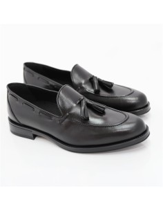 Mocassin de peau le noir KUROR-BLACK 2