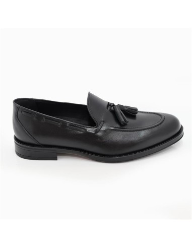 Mocassin de peau le noir KUROR-BLACK