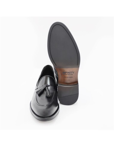 Mocassin de peau le noir KUROR-BLACK