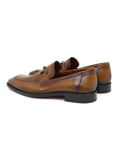 Mocassin de peau cuir LUBILE-BRANDY