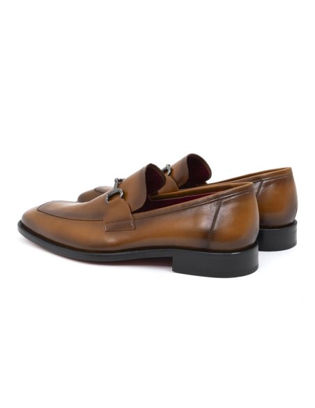Mocassin de peau cuir LUBILE-BRANDY