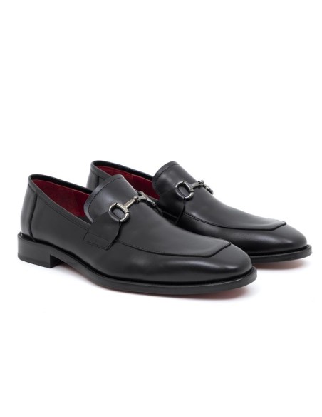 Mocassin de peau le noir LUBILE-NEGRO