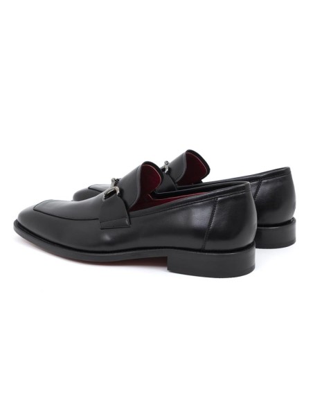 Mocassin de peau le noir LUBILE-NEGRO