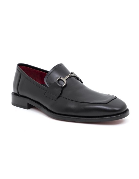 Mocassin de peau le noir LUBILE-NEGRO