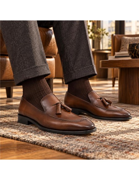 Light Brown leather moccasin