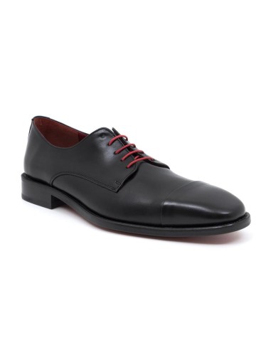 Derby de piel liso color negro