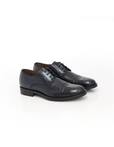 Derby de peau bleu MANIR-NAVY