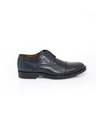 Derby de peau bleu MANIR-NAVY
