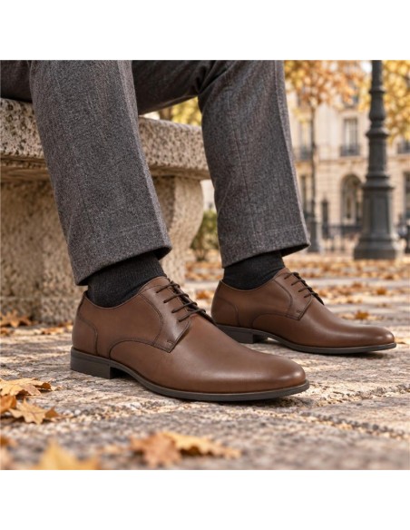 Light Brown leather derby