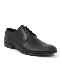 Derby de piel liso color negro 2