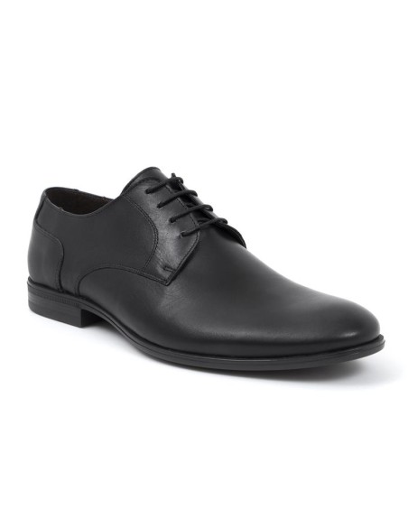 Derby de piel liso color negro