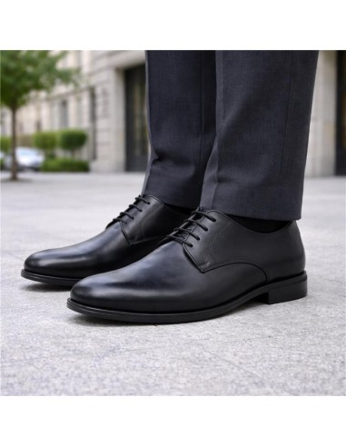 Derby de piel liso color negro