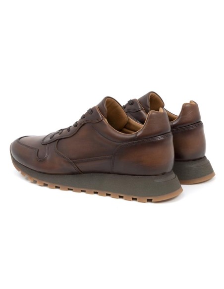 Light Brown leather sport shoe