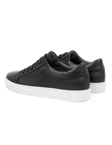 baskets de peau le noir MILBET-NEGRO
