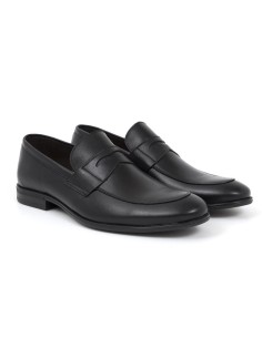 Mocassin de peau le noir MILUDEN-NEGRO 2