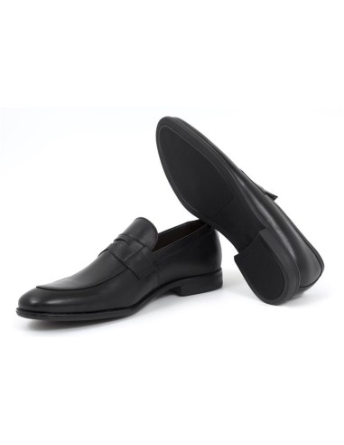 Mocassin de peau le noir MILUDEN-NEGRO