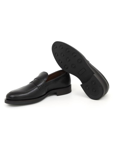 Mocassin de peau le noir MIMOC-BLACK
