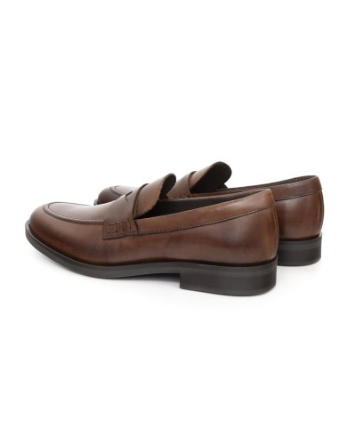 Mocassin de peau marron MIMOC-CUERO