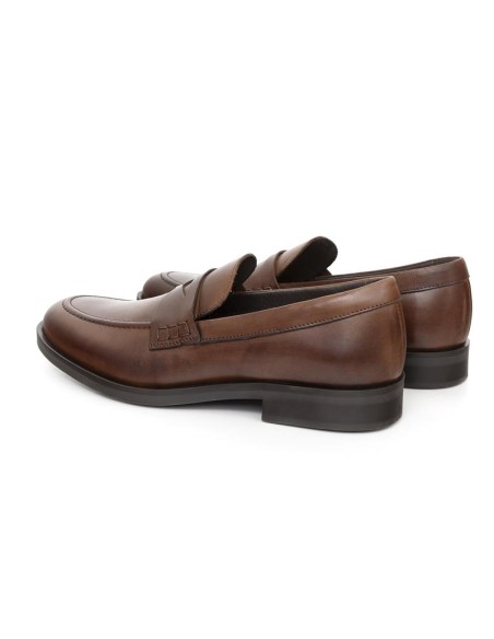 Mocassin de peau marron MIMOC-CUERO
