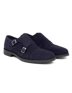 chaussure avec boucle suède bleu MIMONK-NAVY 2
