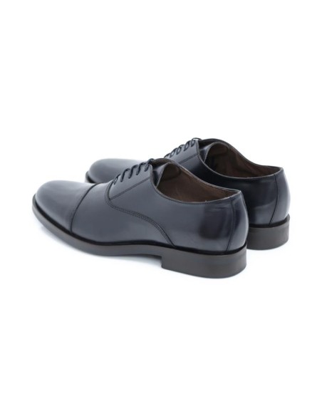 Blue leather Oxford