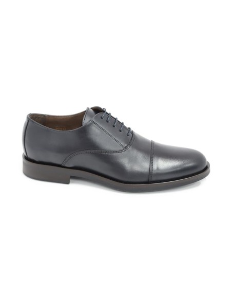 Oxford de piel de costura vuelta color azul