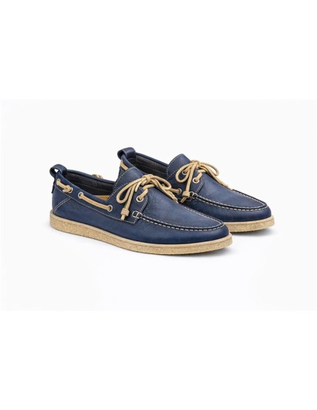 Nautique nubuck bleu NAMELA-MARINO