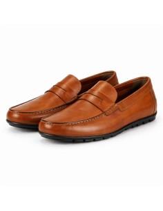 Light Brown leather moccasin 2