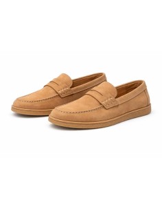 Beige suede moccasin 2