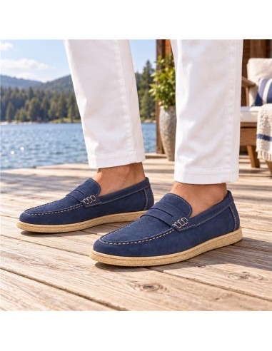 Mocassin suède bleu NASURI-NAVY
