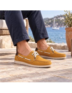 Nautique nubuck moutarde NATORI-MOSTAZA