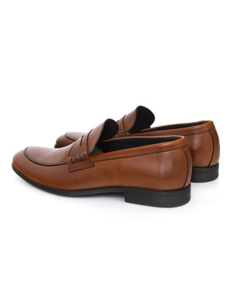 Mocassin de peau marron NIRELA-CUERO