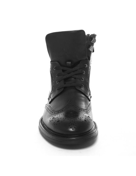 Black leather boot