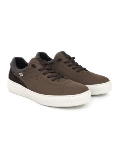 Sneakers de piel liso color marrón 2