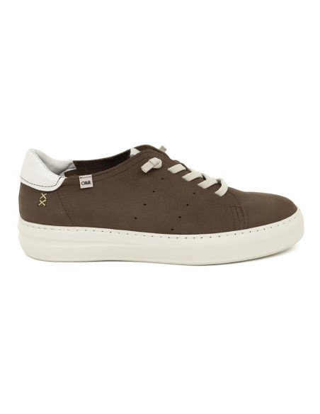 baskets nubuck marron NUCATI-BROWN