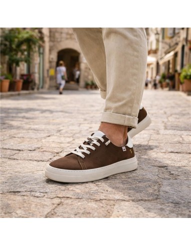baskets nubuck marron NUCATI-BROWN